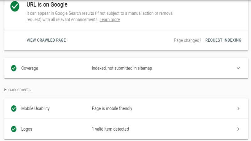 ابزار URL Inception در گوگل سرچ کنسول جدید